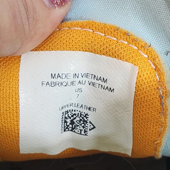 Converse One Star Ox x Golf Wang Le Fleur Clearwater Blue Sneakers Size 7 - Picture 5 of 5